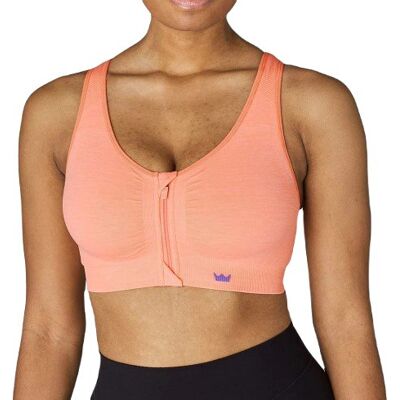 Biustonosz Sportowy Top Shefit Pomarańczowy Zapinany Z Przodu 6Xl Fitness Biustonosz Sportowy Top Shefit Pomarańczowy Zapinany Z Przodu 6Xl Fitness