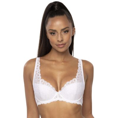 MAT Lingerie Biustonosz usztywniany biały Natalie M-3824/22-75C MAT Lingerie Biustonosz usztywniany biały Natalie M-3824/22-75C