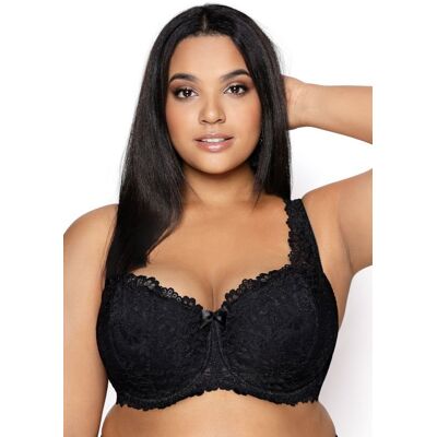 MAT Lingerie Biustonosz usztywniany czarny Carmela Big M-053/22 -95C MAT Lingerie Biustonosz usztywniany czarny Carmela Big M-053/22 -95C