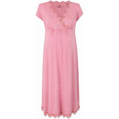 Damska koszula nocna ciążowa różowa Bellybutton Maternity, r.XL Damska koszula nocna ciążowa różowa Bellybutton Maternity, r.XL