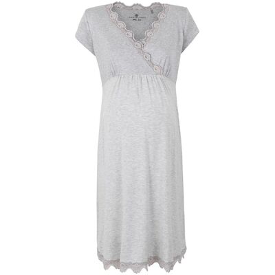Damska koszula nocna ciążowa szara Bellybutton Maternity, r.S Damska koszula nocna ciążowa szara Bellybutton Maternity, r.S