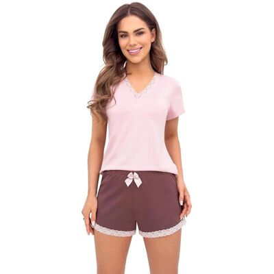 Donna Piżama Daphne Short Różowa L Różowy Donna Piżama Daphne Short Różowa L Różowy