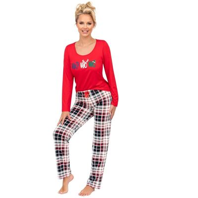 Donna Piżama Ho Ho Long Red 42 Czerwony Donna Piżama Ho Ho Long Red 42 Czerwony