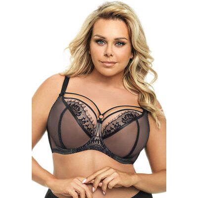 Inny producent Gorsenia K496 Paradise czarny 65L Biustonosz miękki Inny producent Gorsenia K496 Paradise czarny 65L Biustonosz miękki