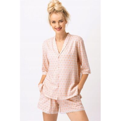 KEY PIŻAMA DAMSKA LNS 753 A25 XL POMARAŃCZOWY KEY PIŻAMA DAMSKA LNS 753 A25 XL POMARAŃCZOWY