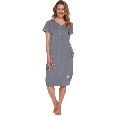 Koszula do karmienia rozpinana DOCTOR NAP 4348 dark grey S Koszula do karmienia rozpinana DOCTOR NAP 4348 dark grey S