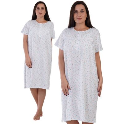 Koszula Nocna bawełniana 1XL Vienetta z krótkim rękawem duże rozmiary +size Koszula Nocna bawełniana 1XL Vienetta z krótkim rękawem duże rozmiary +size