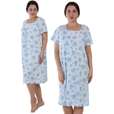 Koszula Nocna bawełniana 2XL Vienetta z krótkim rękawem duże rozmiary +size Koszula Nocna bawełniana 2XL Vienetta z krótkim rękawem duże rozmiary +size