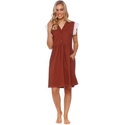 Koszula nocna koszula ciążowa DOCTOR NAP 9903 cinnamon S Koszula nocna koszula ciążowa DOCTOR NAP 9903 cinnamon S