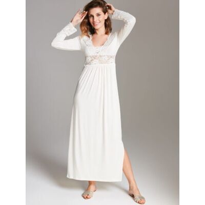 Vanilla KOSZULA NOCNA MAXI S002 01 - krem S Vanilla KOSZULA NOCNA MAXI S002 01 - krem S