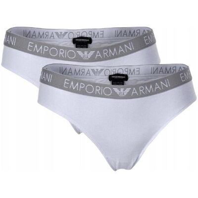 Giorgio Armani MAJTKI DAMSKIE EMPORIO ARMANI BIAŁE 2-PACK - XS Giorgio Armani MAJTKI DAMSKIE EMPORIO ARMANI BIAŁE 2-PACK - XS