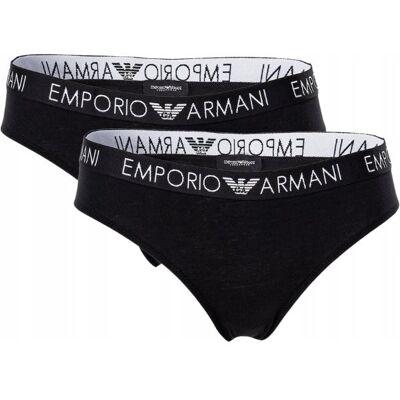 Giorgio Armani MAJTKI DAMSKIE EMPORIO ARMANI CZARNE 2-PACK - XS Giorgio Armani MAJTKI DAMSKIE EMPORIO ARMANI CZARNE 2-PACK - XS