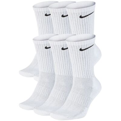 Nike Everyday Cushion Crew 6Pak skarpety wysokie 100 : Rozmiar - 42 - 46 Nike Everyday Cushion Crew 6Pak skarpety wysokie 100 : Rozmiar - 42 - 46