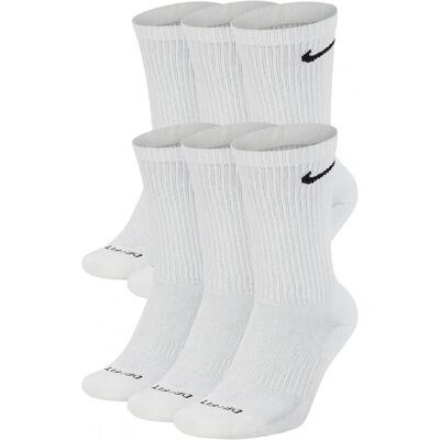 Nike skarpety białe wysokie komplet 6 par Dri-Fit SX6897-100 39-42 Nike skarpety białe wysokie komplet 6 par Dri-Fit SX6897-100 39-42