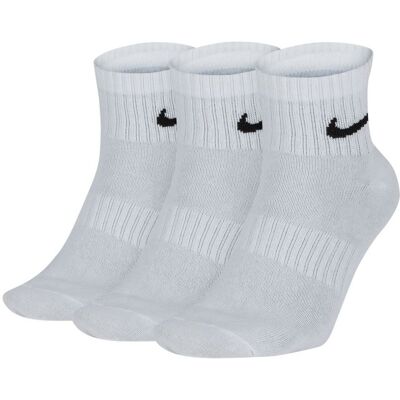 Nike Skarpety męskie, 3-pack, Everyday Lightweight Ankle SX7677 100, biały, rozmiar 38/42 Nike Skarpety męskie, 3-pack, Everyday Lightweight Ankle SX7677 100, biały, rozmiar 38/42