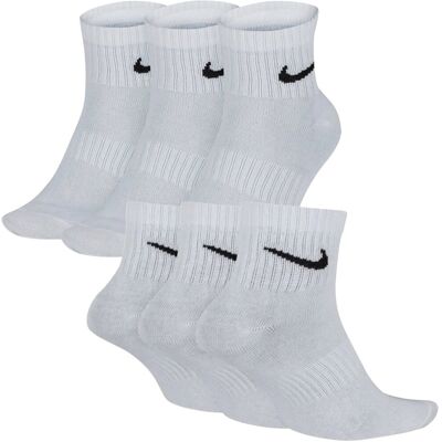 Nike Skarpety męskie, 3-pack, Everyday Lightweight Ankle SX7677 100, biały, rozmiar 42/46 Nike Skarpety męskie, 3-pack, Everyday Lightweight Ankle SX7677 100, biały, rozmiar 42/46