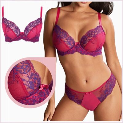 Panache Ana Plunge 9396 biustonosz miękki soft róż Orchid/Indigo - 30G/65I Panache Ana Plunge 9396 biustonosz miękki soft róż Orchid/Indigo - 30G/65I