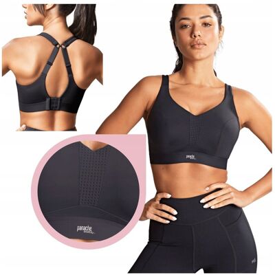 Panache Sports Bra 5022 biustonosz sportowy miękki gładki czarny - 30E/65F Panache Sports Bra 5022 biustonosz sportowy miękki gładki czarny - 30E/65F