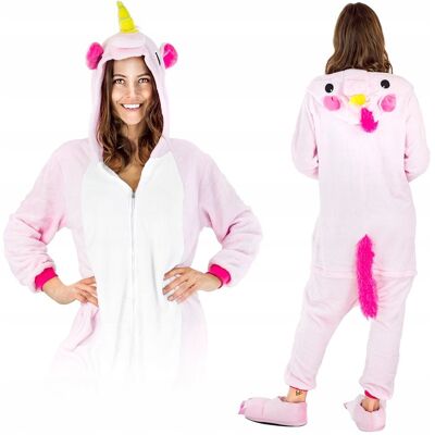 Onesies Pegaz kigurumi onesie piżama rozpinana ciepła kombinezon damski S Onesies Pegaz kigurumi onesie piżama rozpinana ciepła kombinezon damski S