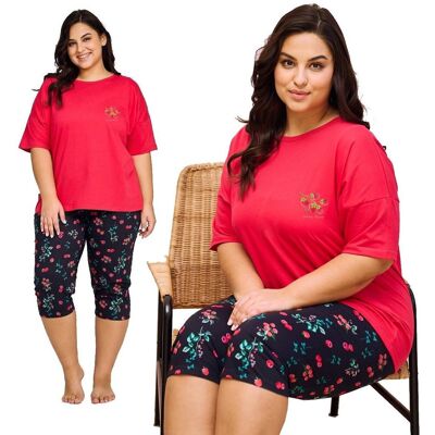 PIŻAMA BAWEŁNIANA 2XL 48 50 PLUS SIZE Damska Taro PIŻAMA BAWEŁNIANA 2XL 48 50 PLUS SIZE Damska Taro