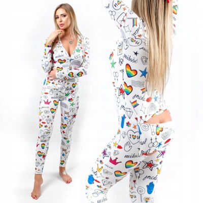 Inny producent PIŻAMA Bosti Z KLAPKĄ TĘCZOWA LGBT PRIDE 301 XL Inny producent PIŻAMA Bosti Z KLAPKĄ TĘCZOWA LGBT PRIDE 301 XL