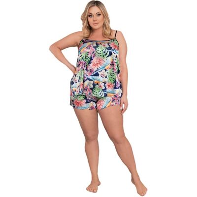 Italian Fashion Piżama dam. Polinezja wąs.kr. R.8-xxl Italian Fashion Piżama dam. Polinezja wąs.kr. R.8-xxl
