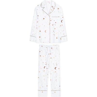 White pocket Piżama Gwiazdki długa L White pocket Piżama Gwiazdki długa L