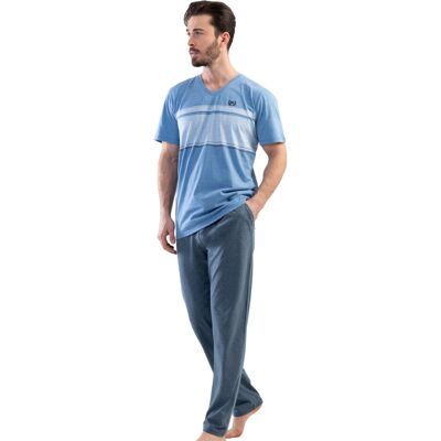 Piżama Męska bawełniana Vienetta 1XL +size krótki Piżama Męska bawełniana Vienetta 1XL +size krótki