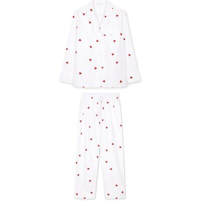 White pocket Piżama Serduszka długa M White pocket Piżama Serduszka długa M