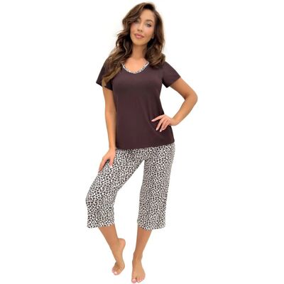 Donna Piżama ZOYA 3/4 Czarny S Donna Piżama ZOYA 3/4 Czarny S