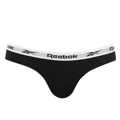 Reebok czarne majtki damskie zestaw 5 sztuk, Rozmiar XS Reebok czarne majtki damskie zestaw 5 sztuk, Rozmiar XS