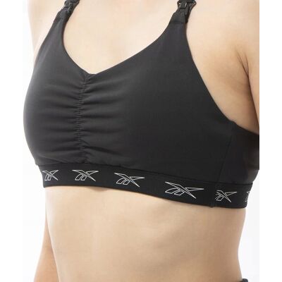Reebok - STANIK SPORTOWY - Y NURSING SORTS BRA HT6167 biustonosz czarny Reebok - STANIK SPORTOWY - Y NURSING SORTS BRA HT6167 biustonosz czarny