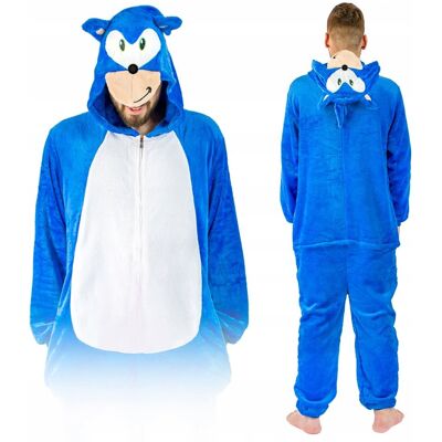 Onesies Sonic kigurumi onesie piżama damska ciepła jednoczęściowa dres S Onesies Sonic kigurumi onesie piżama damska ciepła jednoczęściowa dres S