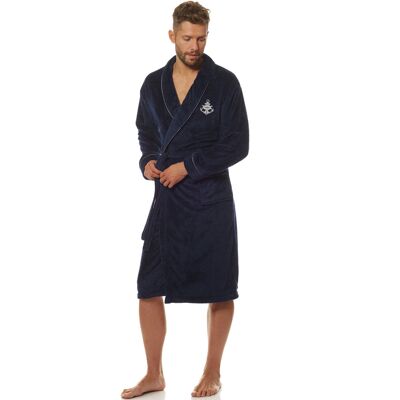 L&L Szlafrok Marine 2114 Dark Blue Dark Blue, L L&L Szlafrok Marine 2114 Dark Blue Dark Blue, L