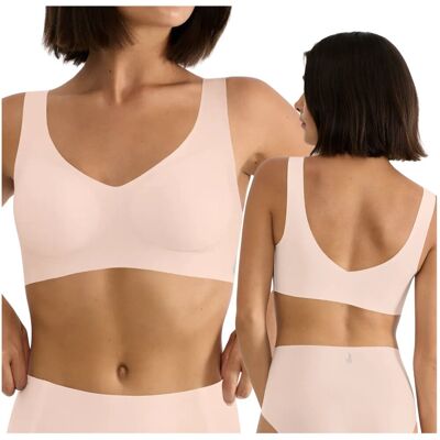 Top biustonosz wygodny bez fiszbin Sloggi ZERO Feel 2.0 Bralette róż S+ Top biustonosz wygodny bez fiszbin Sloggi ZERO Feel 2.0 Bralette róż S+