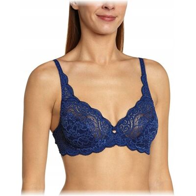 Inny producent Triumph biustonosz koronkowy Amourette 300 75B miękki na fiszbinach granat Inny producent Triumph biustonosz koronkowy Amourette 300 75B miękki na fiszbinach granat