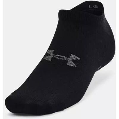 Under Armour Skarpetki Unisex 1370542-001 Essential No Show 6pk czarny S Under Armour Skarpetki Unisex 1370542-001 Essential No Show 6pk czarny S