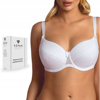 Inny producent Usztywniany Biustonosz Vena Vb-231 Full Cup Biały Inny producent Usztywniany Biustonosz Vena Vb-231 Full Cup Biały