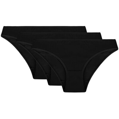 Vivisence 4003 3-pack czarny L Majtki figi Vivisence 4003 3-pack czarny L Majtki figi