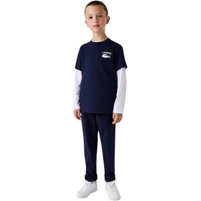 Koszulka dziecięca Lacoste bawełniana klasyczna granatowa t-shrit r. 92 Koszulka dziecięca Lacoste bawełniana klasyczna granatowa t-shrit r. 92