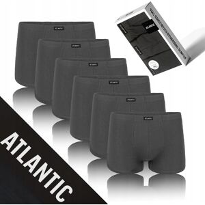 6-PACK SZORTY MĘSKIE bokserki bawełniane wygodne grafitowe Atlantic *XXL 6-PACK SZORTY MĘSKIE bokserki bawełniane wygodne grafitowe Atlantic *XXL