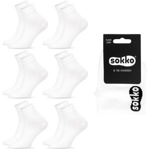 6X SOKKO SKARPETKI MĘSKIE BAMBUSOWE 3/4 ZA KOSTKĘ - SM6-S62-BIA-39-41 6X SOKKO SKARPETKI MĘSKIE BAMBUSOWE 3/4 ZA KOSTKĘ - SM6-S62-BIA-39-41