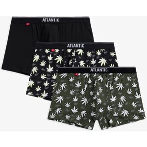 Atlantic Bokserki Blazy Tom 3MH-183 3-pack Khaki-Czarny, XXL Atlantic Bokserki Blazy Tom 3MH-183 3-pack Khaki-Czarny, XXL