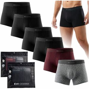 SHOPIVO BOKSERKI MĘSKIE PREMIUM BAWEŁNIANE 6PAK CZARNE BORDOWE SZARE DOPASOWANE XXL ICON SHOPIVO BOKSERKI MĘSKIE PREMIUM BAWEŁNIANE 6PAK CZARNE BORDOWE SZARE DOPASOWANE XXL ICON