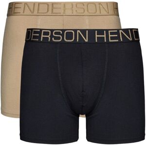 Esotiq&Henderson Bokserki Nice (dłuższa nogawka) 2-pak Henderson czarny, beżowy 2XL Esotiq&Henderson Bokserki Nice (dłuższa nogawka) 2-pak Henderson czarny, beżowy 2XL