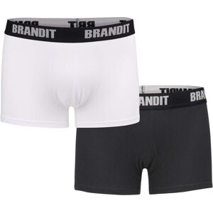 Brandit Bokserki Logo 2 Szt. Białe Czarne - Xl Brandit Bokserki Logo 2 Szt. Białe Czarne - Xl