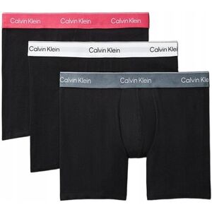 Calvin KLEIN 3-PACK CZARNE BOKSERKI Z NAPISEM KLASYCZNE S OPA Calvin KLEIN 3-PACK CZARNE BOKSERKI Z NAPISEM KLASYCZNE S OPA