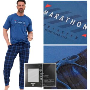 Cornette Piżama Męska Długi Rękaw Granatowa Bawełniana Marathon Rozmiar XXL Cornette Piżama Męska Długi Rękaw Granatowa Bawełniana Marathon Rozmiar XXL