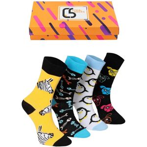 CREA SOCKS, kolorowe skapetki, 4 pary, ZWIERZAKI w pudełku prezentowym, 41/46 CREA SOCKS, kolorowe skapetki, 4 pary, ZWIERZAKI w pudełku prezentowym, 41/46