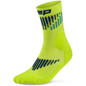 Damskie skarpetki kompresyjne do połowy łydki sportowe z wełną Merino Core Run CEP zielone Damskie skarpetki kompresyjne do połowy łydki sportowe z wełną Merino Core Run CEP zielone